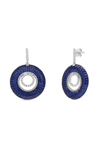 Shop_Miss Jo_Blue Woodland Sprite Dangler Earrings _at_Aza_Fashions