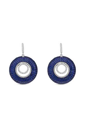 Buy_Miss Jo_Blue Woodland Sprite Dangler Earrings _at_Aza_Fashions