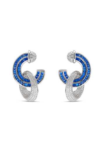 Shop_Miss Jo_Blue Forest Loop Dangler Earrings _at_Aza_Fashions
