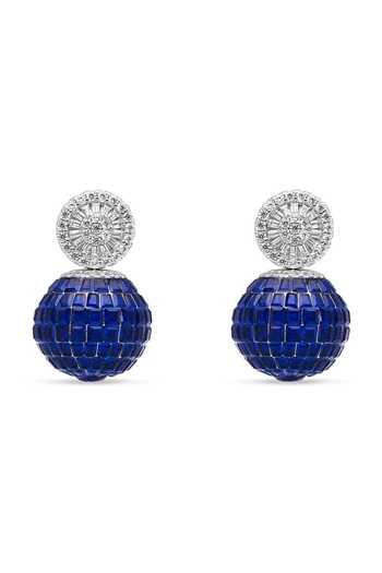 Buy_Miss Jo_Blue Whimsy Of Bee Dangler Earrings _at_Aza_Fashions