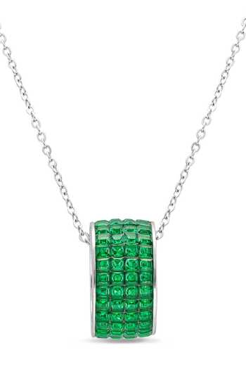 Miss Jo_Silver Plated Circle Of Life Pendant Necklace _Online_at_Aza_Fashions