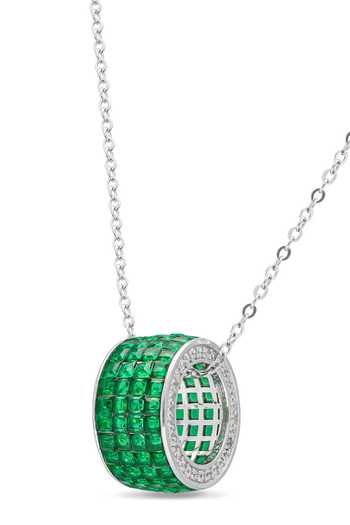 Shop_Miss Jo_Silver Plated Circle Of Life Pendant Necklace _at_Aza_Fashions