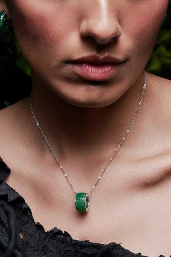 Buy_Miss Jo_Silver Plated Circle Of Life Pendant Necklace _Online_at_Aza_Fashions