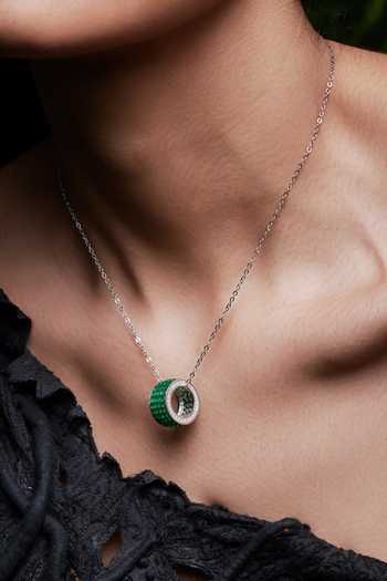 Buy_Miss Jo_Silver Plated Circle Of Life Pendant Necklace _at_Aza_Fashions