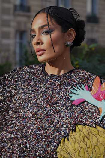 Buy_Miss Jo_Emerald Green Enchanted Hive Honey Bee Studs Earrings _at_Aza_Fashions