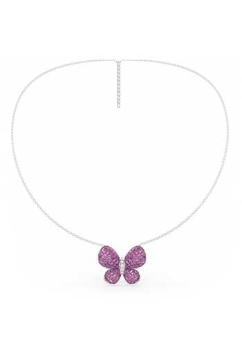 Buy_Miss Jo_Pink Fluttering Wings Pendant Necklace _at_Aza_Fashions