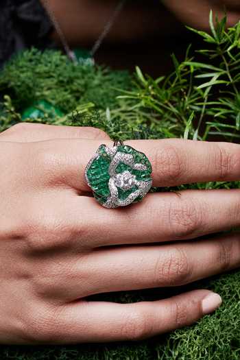 Shop_Miss Jo_Emerald Green Wildflower Whispers Ring _Online_at_Aza_Fashions