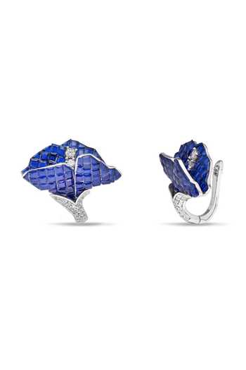 Shop_Miss Jo_Blue Moonlit Willow Studs Earrings _at_Aza_Fashions