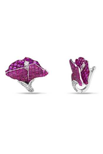 Shop_Miss Jo_Pink Moonlit Willow Studs Earrings _at_Aza_Fashions