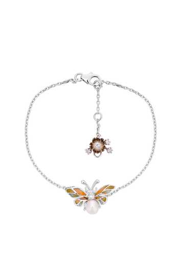 Buy_Miss Jo_Orange Enchanted Butterfly Bracelet _at_Aza_Fashions