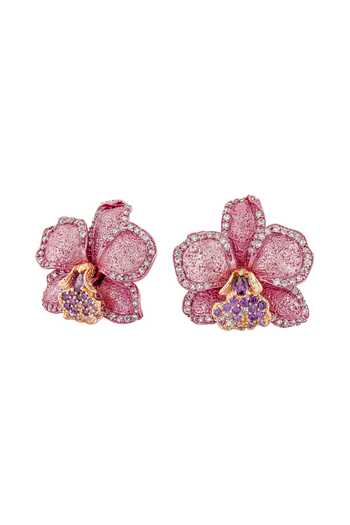 Shop_Miss Jo_Pink Orchid Whispers Stud Earrings _at_Aza_Fashions