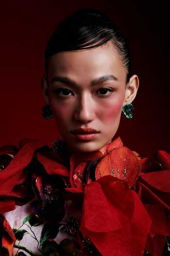 Miss Jo_Green Poppy Petal Stud Earrings _Online_at_Aza_Fashions