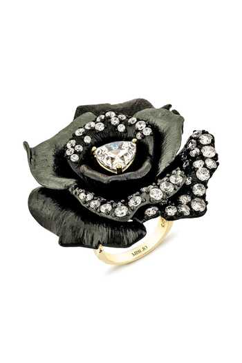 Buy_Miss Jo_Black Majestic Rosa Gleam Cocktail Ring _at_Aza_Fashions
