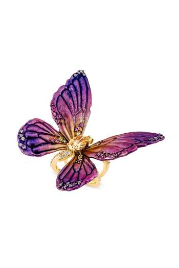 Buy_Miss Jo_Purple Mystic Butterfly Cocktail Ring _at_Aza_Fashions
