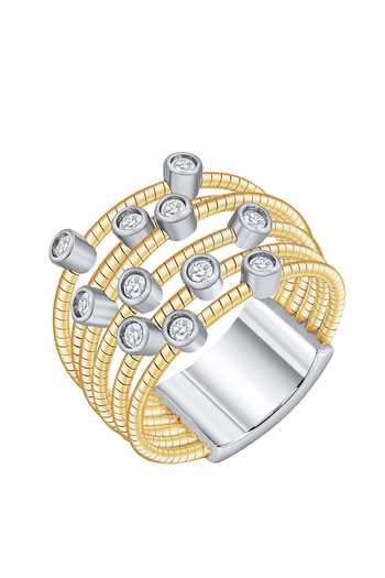 Buy_Miss Jo_Gold Plated Siena Cascade Ring _at_Aza_Fashions