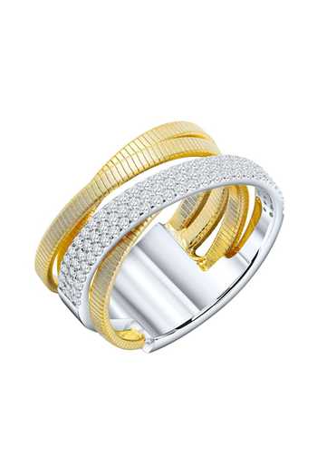 Buy_Miss Jo_Gold Plated Eterna Twine Ring _at_Aza_Fashions