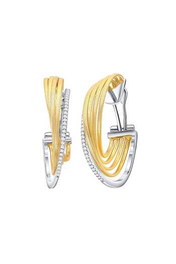 Buy_Miss Jo_Gold Plated Brillare Arc Earrings _at_Aza_Fashions