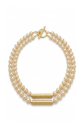 Shop_Zaza By Somya_White Blueprint Necklace _at_Aza_Fashions