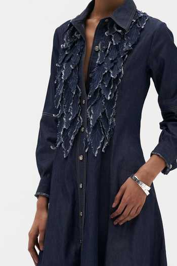 Buy_Payal Jain_Blue Denim Collared Neck Pascale Indigo Dress _Online_at_Aza_Fashions