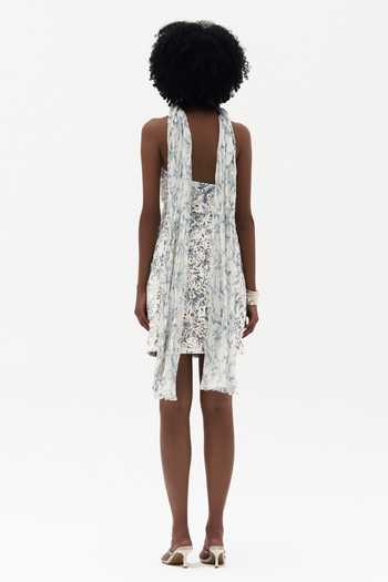 Shop_Payal Jain_Off White Crepe Bandeau Neck Efua Corset Dress _at_Aza_Fashions