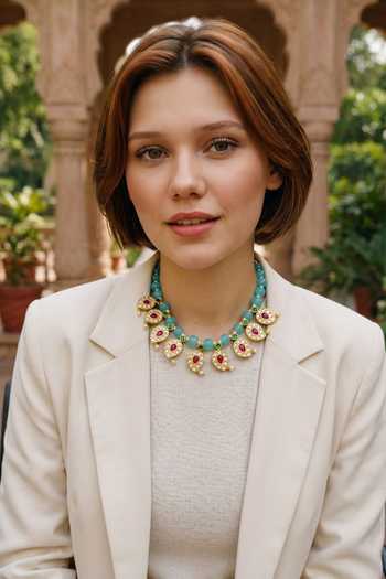 Shop_Amaara Jewels_Red Reversable Aqua Kundan Collar Necklace Set _Online_at_Aza_Fashions