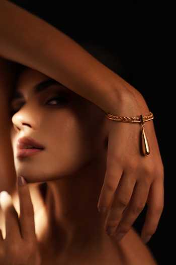 Buy_Varnika Arora_Gold Plated Pure Motion Bracelet _at_Aza_Fashions