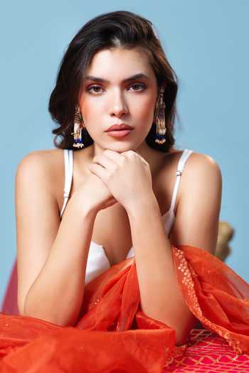 Buy_Krutiarts_Gold Plated Radhika Embroidered Peacock Earrings _Online_at_Aza_Fashions