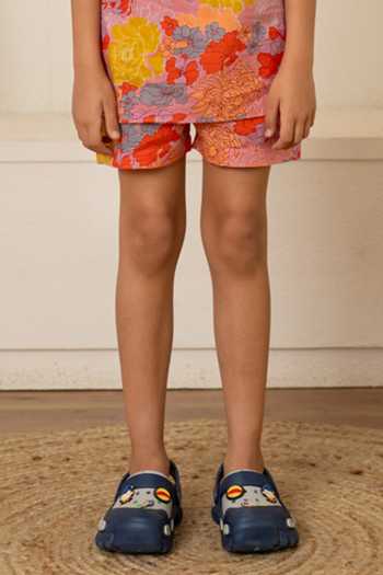 Buy_Pomcha Jaipur_Pink Cotton Printed Shirt With Shorts _Online_at_Aza_Fashions