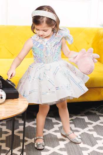 Shop_The Lush Affair_White Silk, Cotton, Satin, Tulle Alina Dress _Online_at_Aza_Fashions