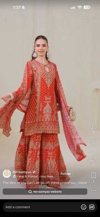 Shop_Nirraamyaa_Red Statement Salwar Dress _at_Aza_Fashions
