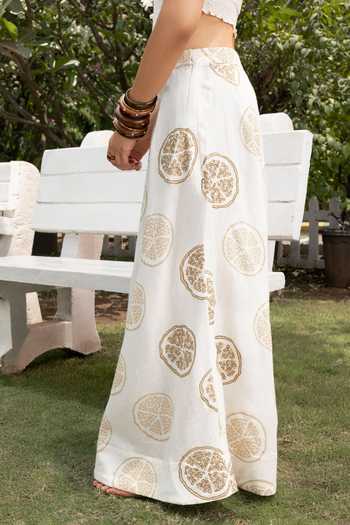 Shop_Akashi Clothing_Off White Cotton Bandeau Neck Bandana Tube Top And Skirt Set _Online_at_Aza_Fashions