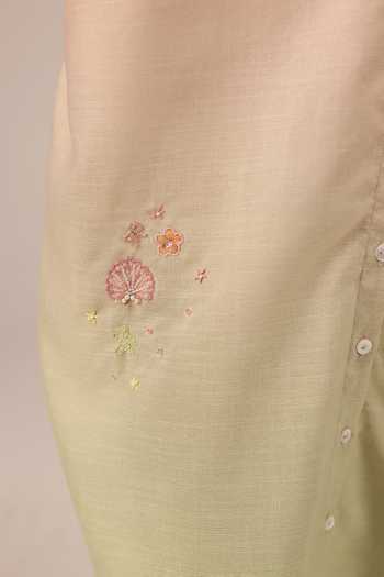 Shop_OurDve_Pink Linen High Neck Sorbet Maxi Dress 