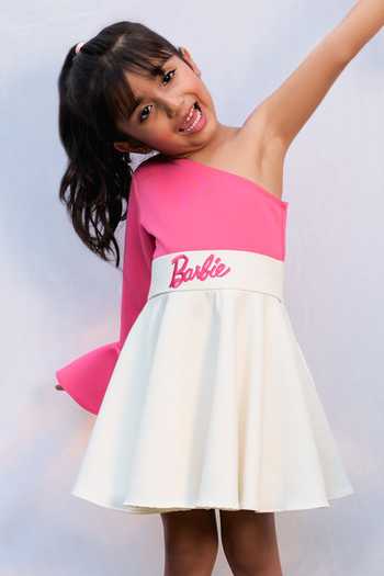 Pnk Isha Arora (Pink)_Pink The Dream Doll One Shoulder Dress _Online_at_Aza_Fashions