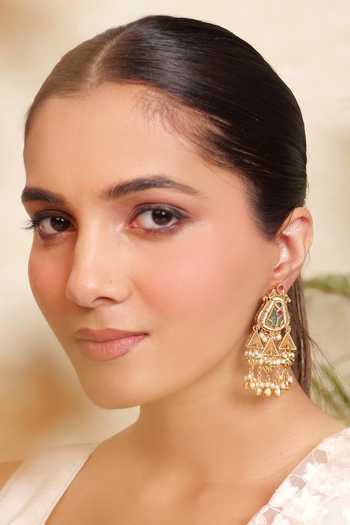 Prestones_Multi Color Pearl Tassel Earrings _Online_at_Aza_Fashions