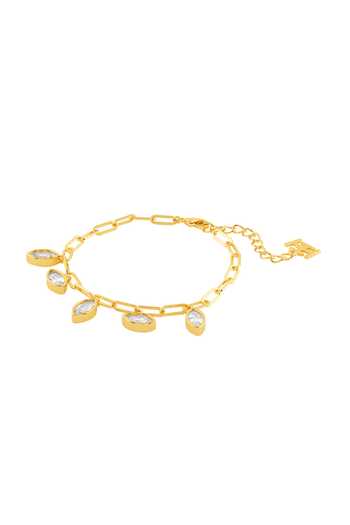 Isharya_Gold Plated Vivienne Embellished Bracelet _Online_at_Aza_Fashions