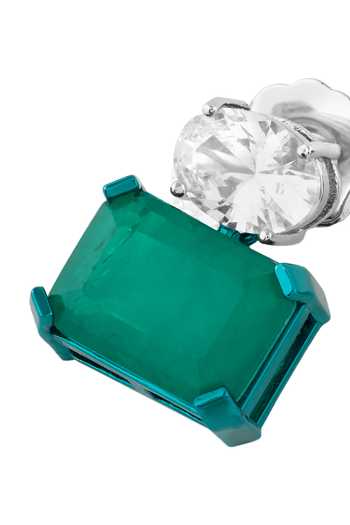 Buy_Isharya_Emerald Green Noire Earrings _Online_at_Aza_Fashions