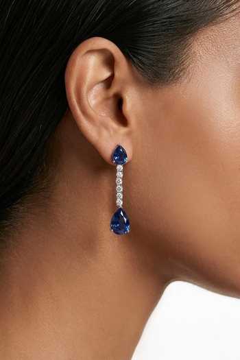 Shop_Prerto_Blue Amani Zircon Drop Pendant Necklace Set _at_Aza_Fashions