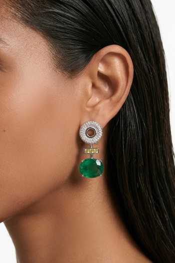 Shop_Prerto_Multi Color Noorain Zircon Compressed Necklace Set _at_Aza_Fashions