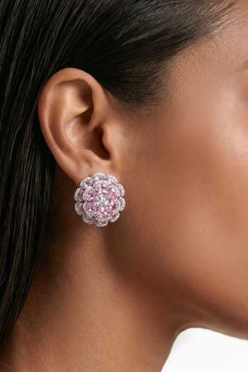 Shop_PRERTO_Pink Safa Blossoming Flowers Choker Set _at_Aza_Fashions