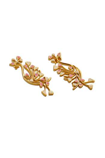 Dhwani Bansal Jewellery_Multi Color Tayir Enamelled Earrings _Online_at_Aza_Fashions
