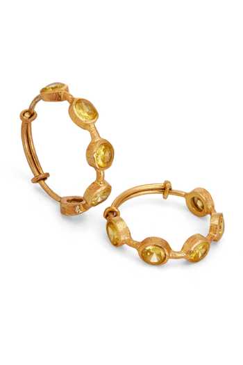 Dhwani Bansal Jewellery_Yellow Kandi Citrine Stone Embellished Ring _Online_at_Aza_Fashions