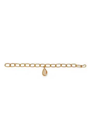 Dhwani Bansal Jewellery_Gold Plated Ona Baroque Pearl Embellished Bracelet _Online_at_Aza_Fashions