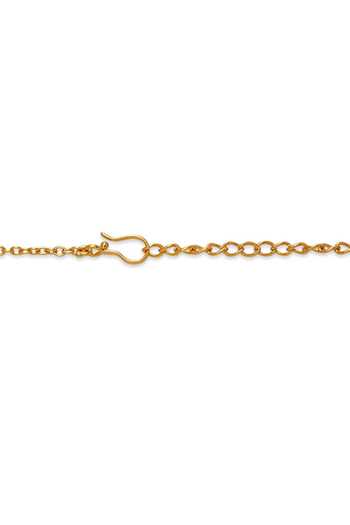 Dhwani Bansal Jewellery_Gold Plated Miva Embellished Layered Necklace _Online_at_Aza_Fashions