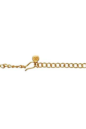 Buy_Dhwani Bansal Jewellery_Gold Plated Tila Geometric Form Necklace _Online_at_Aza_Fashions