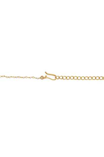 Buy_Dhwani Bansal Jewellery_Gold Plated Noor Crescent Moon Motif Necklace _Online_at_Aza_Fashions