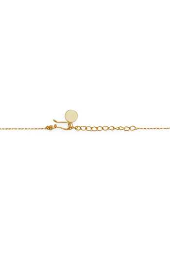 Dhwani Bansal Jewellery_Gold Plated Serai Mother Of Pearl Embellished Pendant Necklace _Online_at_Aza_Fashions