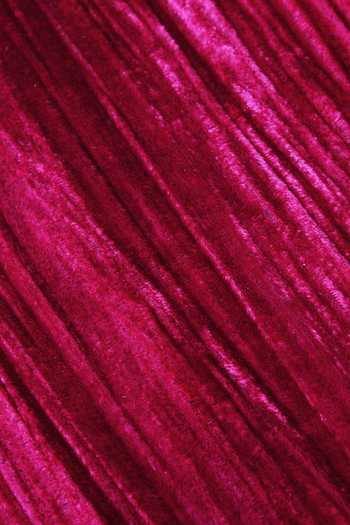 Byb Premium_Pink Velvet Fuchsia Pleated A-line Dress _Online