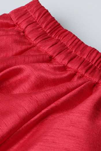 Shop_Byb Premium_Red Silk Beads Bird Hand Embroidered Lehenga Set _Online