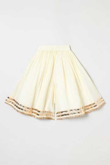 Buy_Byb Premium_Off White Cotton Embroidery, Beads Embellished Top And Palazzo Set 