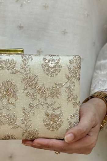 Buy_AMYRA_Beige Bodhi Embroidered Sleek Clutch _Online_at_Aza_Fashions